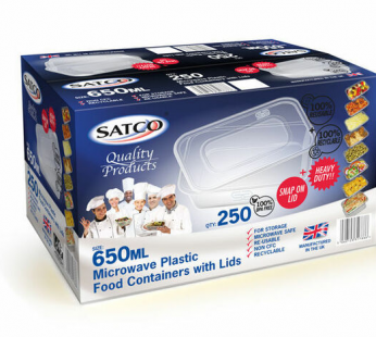 Microwave Plastic Container Satco C650