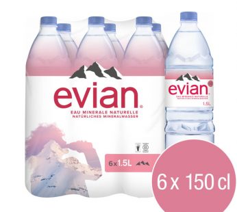 Water Evian 1.5Ltr